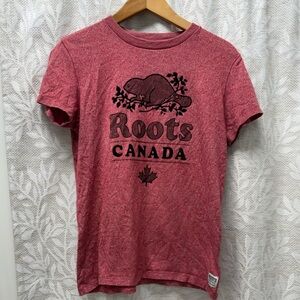 Roots Canada Heather Red T-Shirt Women’s